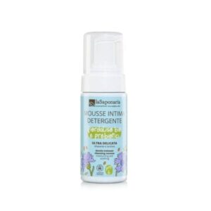 Mousse detergente intima delicata - Fiordaliso Bio & Prebiotici - La Saponaria