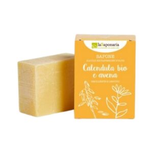 Sapone all'olio extrav. d'oliva - Calendula & Avena - La Saponaria
