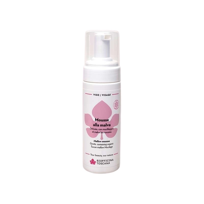 Mousse detergente alla malva - Biofficina Toscana