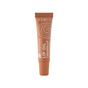 Lip Oil Colorato Caramello - Olio Labbra Nude Rimpolpante e Nutriente - La Saponaria