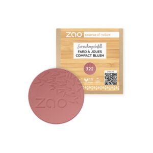Ricarica Fard Compatto 322 Marrone Rosato - Zao Organic