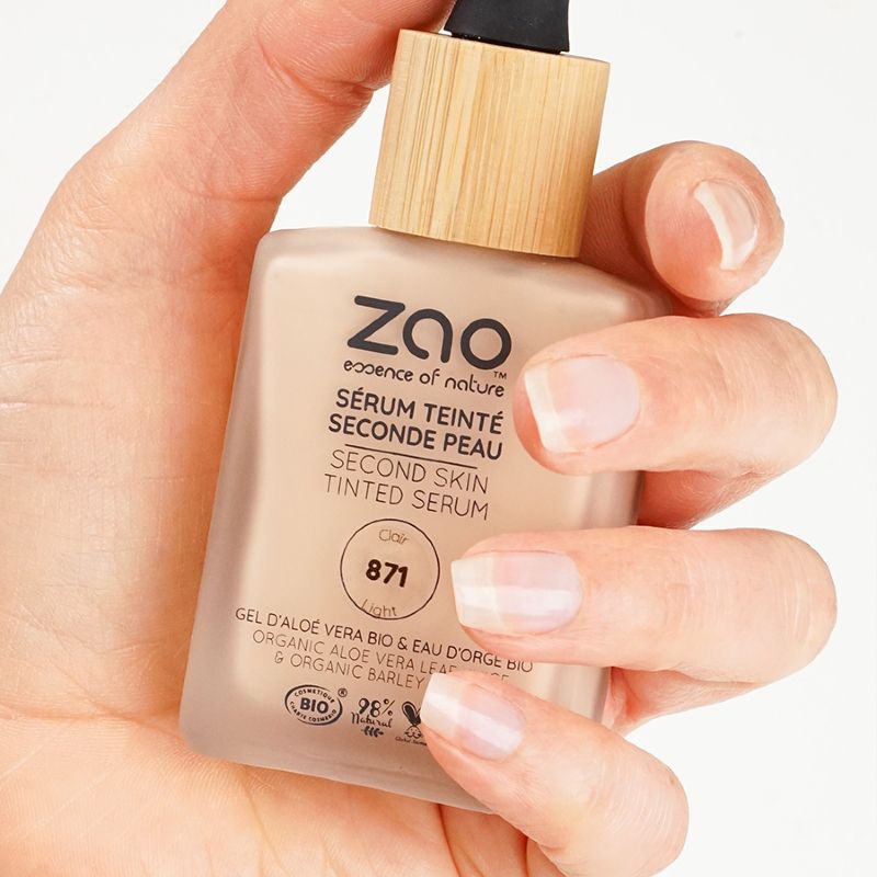 Siero colorato seconda pelle 871 Chiaro - Zao Makeup - immagine 3