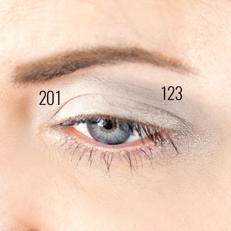 Ricarica Ombretto Opaco Rettangolare 201 Avorio - Zao Makeup - immagine 3