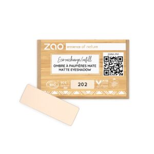 Ricarica Ombretto Opaco Rettangolare 202 Marrone Beige - Zao Makeup