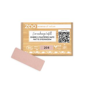 Ricarica Ombretto Opaco Rettangolare 208 Nude - Zao Makeup