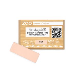 Ricarica Ombretto Opaco Rettangolare 210 Rosa Pesca - Zao Makeup