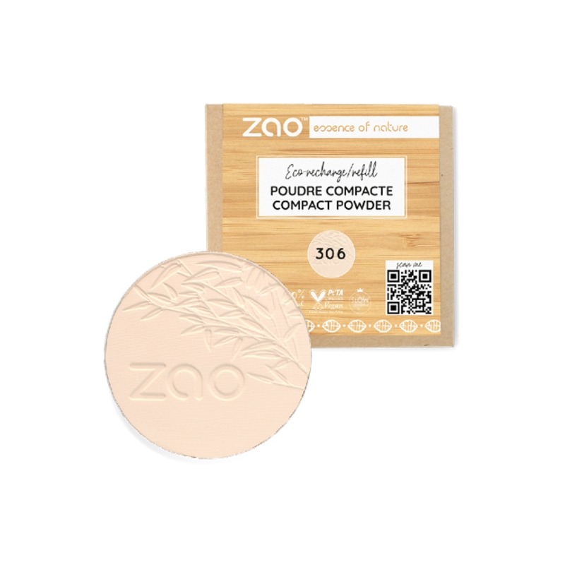 Ricarica Cipria Compatta Viso 306 Porcellana - Zao Makeup