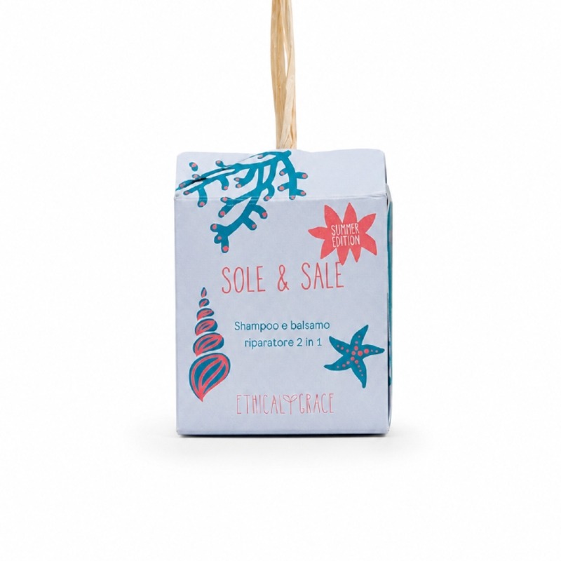 Sole & Sale - Shampoo balsamo solido 2in1 per capelli secchi - Ethical Grace