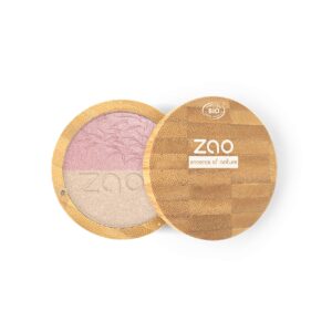 Shine up Powder Duo 311 Rosa e Oro - Zao Makeup