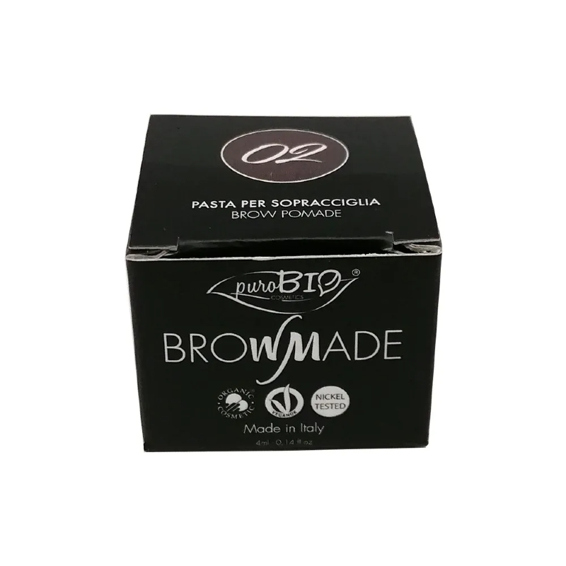 Brow made - pasta per sopracciglia 02 Marrone Caldo 4ml - puroBio - immagine 2