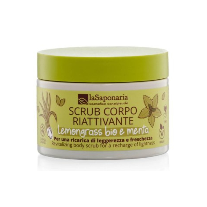 Scrub Corpo Riattivante Lemongrass Bio e Menta - La Saponaria