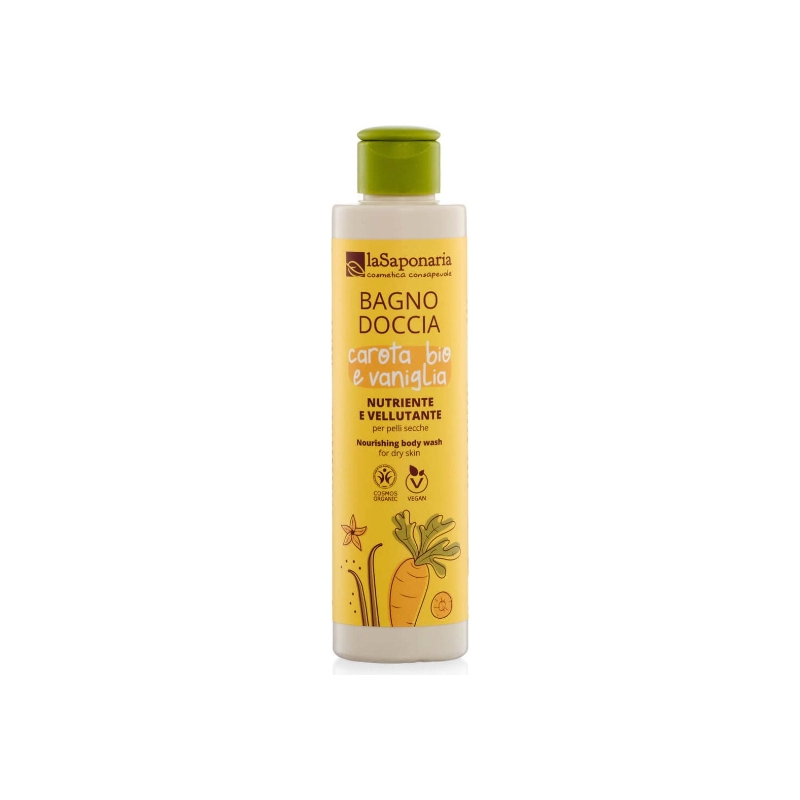 Bagno Doccia Nutriente e Vellutante - Carota e Vaniglia - La Saponaria