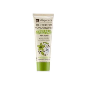 Dentifricio Sbiancante WonderWhite Menta & Carbone - La Saponaria