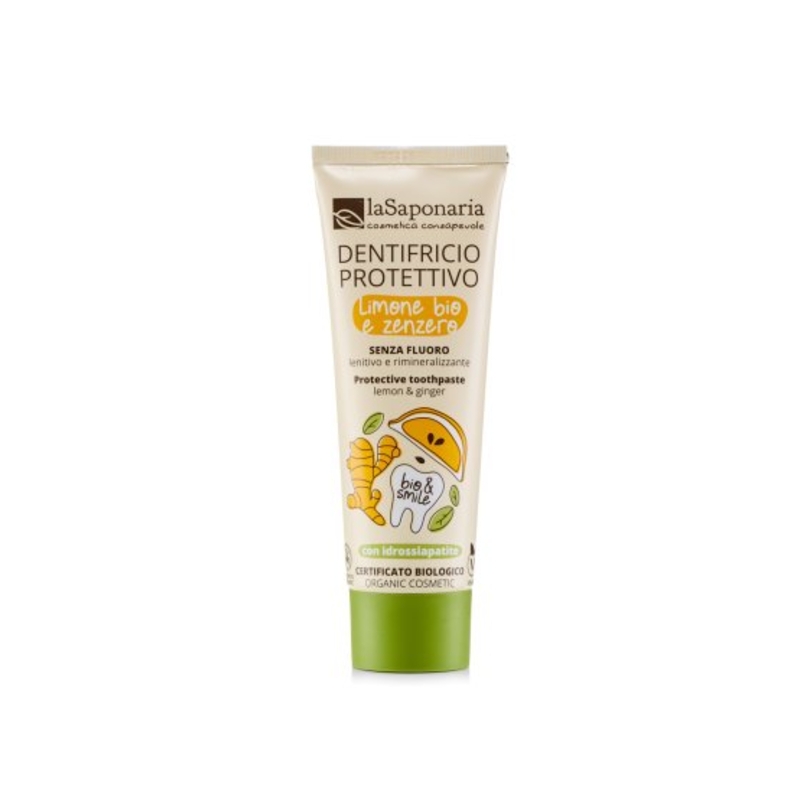 Dentifricio Protettivo Limone Bio e Zenzero - La Saponaria