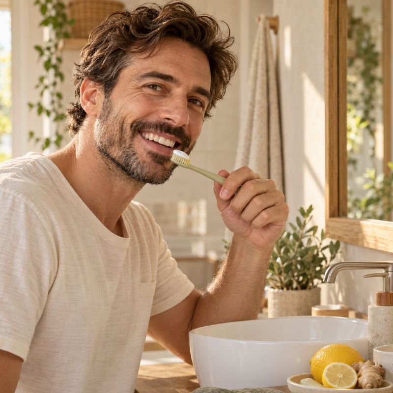 Dentifricio Protettivo Limone Bio e Zenzero - La Saponaria - immagine 2