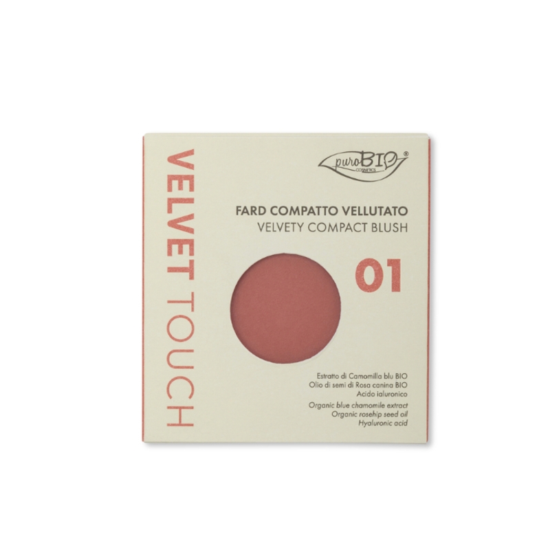 Velvet Touch - Fard Compatto Vellutato Refill 01 Nude Rosato - puroBio