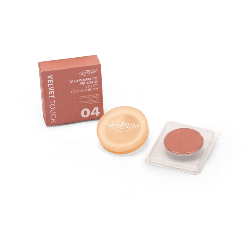 Velvet Touch - Fard Compatto Vellutato Pack 04 Corallo - puroBio - immagine 3