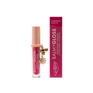 Balmy Gloss 06 Good Vibes Rosa Ciclamino con Charm Ape + Fiore - puroBio