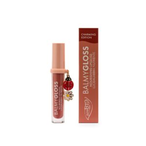 Balmy Gloss 07 Good Luck Nude Rosato con Charm Cocinella + Fiore - puroBio
